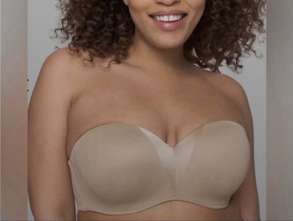 Soma Stunning Starlet Strapless Bra 40B Nude Multiway Underwire Lingerie